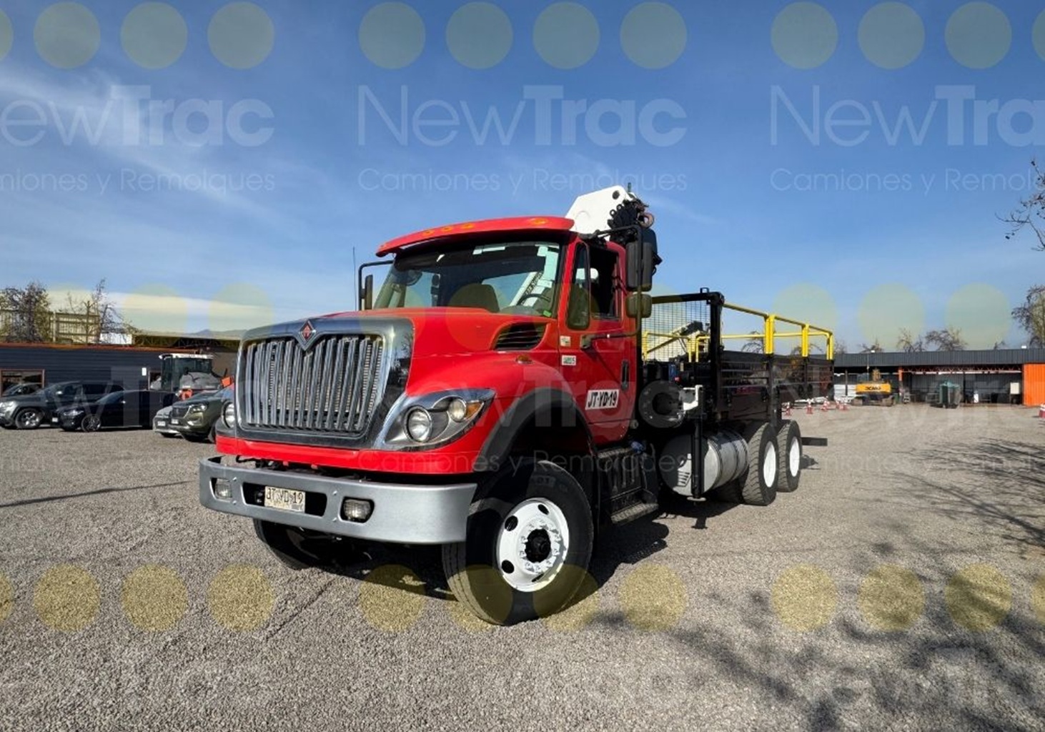 Camion Pluma International 7600 año 2017 6x4 con Grúa IMT 20/138SL K4 # Ref. YD19 Buin